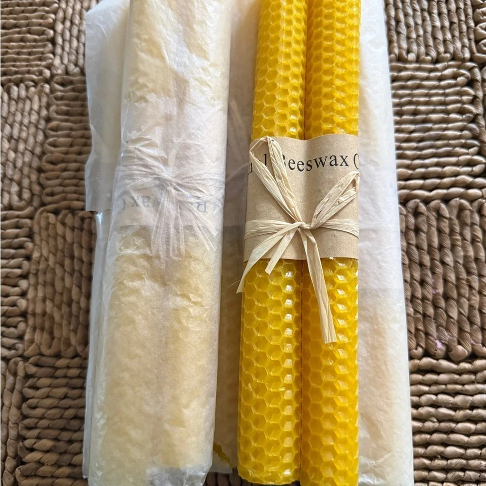 natural beewax lacaser candles
